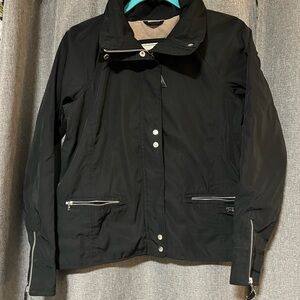 Abercrombie & Fitch Black Jacket with Cream Lining